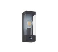 Lindby Applique extérieure Tilian à intensité variable (Moderne) en Gris Inox (1 lampe,à E27), pour mur extérieur/façade de maison terrasse und balcon