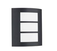 Lindby Applique extérieure Vimal à intensité variable (Moderne) en Noir Aluminium (1 lampe,à E27), pour mur extérieur/façade de maison terrasse und balcon