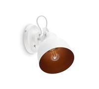 Lindby Applique Murale Adirta à intensité variable (Moderne) en Blanc Métal e. a. pour Salon & Salle manger (1 lampe,à E27), Lampe Eclairage Luminaire Mural