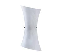 Lindby Applique Murale Ebba à intensité variable (Moderne) en Blanc Métal e. a. pour Couloir (à 2 lampes, E14) Lampe Eclairage Luminaire Mural