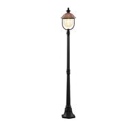 Lindby Lampadaire extérieur Clint à intensité variable (Antique, Classic) en Cuivre Aluminium (1 lampe,à E27) Candélabre luminaire d’extérieur