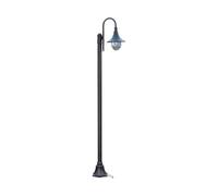 Lindby Lampadaire extérieur Daphne à intensité variable (Moderne) en Noir Aluminium (1 lampe,à E27), Candélabre luminaire d’extérieur