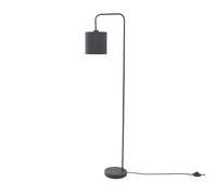 Lindby Lampadaire Tissu Hinay en Noir Métal e. a. pour Salon & Salle à manger (1 lampe,à E27), Sur Pied Lampe a de Sol