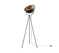 Lindby Lampadaire Trepied Meline (Moderne) en Noir Métal e. a. pour Salon & Salle à manger (1 lampe,à E27), Sur Pied Lampe a de Sol