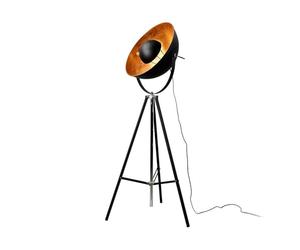 Lindby Lampadaire Trepied Mineva (Moderne) en Noir Métal e. a. pour Salon & Salle à manger (1 lampe,à E27), Sur Pied, Lampe a de Sol