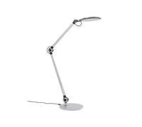 Lindby Lampe de table LED « Nyxaris » (y compris variateur tactile) (moderne) en gris synthétique pour bureau / bureau (1 lama, ampoules incluses) - Lampe de table, lampe de bureau, lampe de chevet