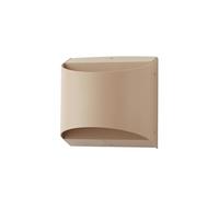 Lindby LED Applique Exterieur Lenore (Moderne) en Beige Aluminium (1 lampe,à), Murale Luminaire Lampe Jardin Eclairage d’exterieur