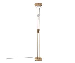 Lindby LED Lampadaire Josefin à intensité variable (Moderne) en Bronze Métal e. a. pour Salon & Salle manger (à 2 lampes,), lampe sur pied de salon lampadaire éclairage indirect