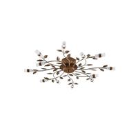Lindby LED Plafonnier Bentas (Florentin) en Bronze Métal e. a. pour Salon & Salle à manger (à 12 lampes,), Eclairage Lampe Luminaire Plafond Eclerage