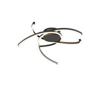 Lindby LED Plafonnier Katris à intensité variable (Moderne) en Noir Aluminium e. a. pour Salon & Salle manger, Eclairage Lampe Luminaire Plafond Eclerage