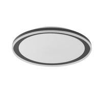 Lindby LED Plafonnier Verdan à intensité variable (Moderne) en Noir Métal e. a. pour Salon & Salle manger (1 lampe,à), Eclairage Lampe Luminaire Plafond Eclerage