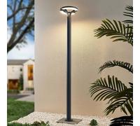 Lindby luminaire d'extérieur LED Keily, rond, anthracite, métal Keily, noir, Aluminium, Moderne