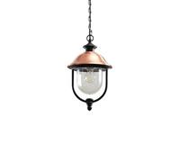 Lindby Luminaire extérieur Clint à intensité variable (Antique, Classic) en Cuivre Aluminium (1 lampe,à E27) Suspension