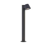 Lindby Luminaire extérieur Ileyna à intensité variable (Moderne) en Noir Métal (1 lampe,à GU10), Borne lumineuse borne luminaire pour socle