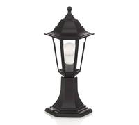Lindby Luminaire extérieur Nane à intensité variable (Antique, Classic) en Noir (1 lampe,à E27) Borne lumineuse borne luminaire pour socle
