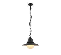 Lindby Luminaire extérieur Roisin à intensité variable (Bord de mer) en Gris Métal (1 lampe,à E27), Suspension