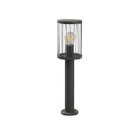 Lindby Luminaire extérieur Yonan à intensité variable (Moderne) en Noir Inox (1 lampe,à E27), borne eclairage exterieur lumineuse luminaire