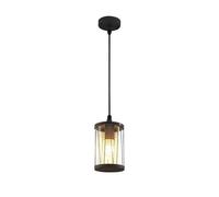 Lindby Luminaire extérieur Yonan à intensité variable (Moderne) en Noir Inox (1 lampe,à E27), Suspension