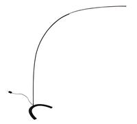 Lindby Moderne Lampe à arc moderne noire avec LED et dimmer - Piegato Acier/Aluminium/Plastique Noir Oblongue/Luminaire/Lumiere/Éclairage/intérieur/Salon