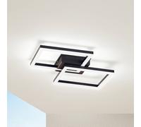 LED Plafonnier extérieur Finian à intensité variable (Moderne) en Noir (1 lampe,à), Luminaire d’extérieur pour le jardin la terrasse balcon & maison plafonnier