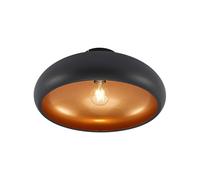Lindby Plafonnier Gerwina à intensité variable (Moderne) en Noir Métal e. a. pour Salon & Salle manger (1 lampe,à E27), Luminaire Lampe Plafond Eclerage Eclairage Interieur