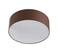 Lindby Plafonnier Tissu Sebatin à intensité variable (Moderne) en Marron Textile e. a. pour Chambre coucher (à 3 lampes, E27) Luminaire Lampe Plafond Eclerage Eclairage