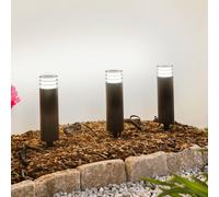 Lindby Smart luminaire pour socle LED Kaelo, CCT, RVB, Tuya, lot de 3 Kaelo Lindby, dimmable, noir, Matière Plastique, Moderne