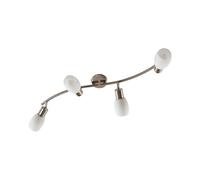 Lindby Spot Arda à intensité variable (Moderne) en Gris Verre e. a. pour Salon & Salle manger (à 4 lampes, E14), Lampe encastrable, plafonnier, applique