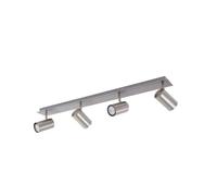 Lindby Spot Joffrey à intensité variable (Moderne) en Gris Métal e. a. pour Salon & Salle manger (à 4 lampes, GU10) Lampe encastrable plafonnier applique
