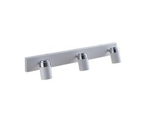 Lindby Spot Kardo à intensité variable (Moderne) en Blanc Métal e. a. pour Salle de bain (à 3 lampes, GU10), Plafonnier, lampe