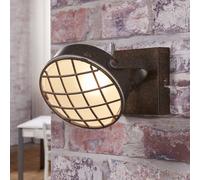 Lindby spot Tamin, couleur rouille, 1 lampe, verre, G9 Tamin Lindby, dimmable, marron, Salon / Salle à manger, Métal, Industriel, Spot