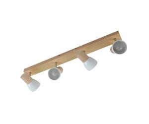 Lindby Spot Thorin à intensité variable (Scandinave) en Marron e. a. pour Salon & Salle manger (à 4 lampes, E14) Lampe encastrable plafonnier applique
