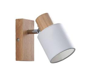 Lindby Spot Wanessa à intensité variable (Moderne) en Marron Bois e. a. pour Salon & Salle manger (1 lampe,à E14), Lampe encastrable plafonnier applique