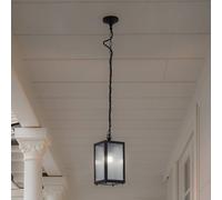 Lindby suspension d'extérieur Bolgar, noir, métal, verre Bolgar Lindby, dimmable, noir, Métal, Moderne