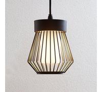 Lindby suspension d'extérieur Vajana, Ø 19 cm, noir, aluminium Vajana Lindby, dimmable, noir, Aluminium, Vintage