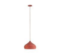 Lindby Suspension en béton Fiona à intensité variable (Méditerranéen) Terracotta e. a. pour Salon & Salle manger (1 lampe,à E27), Luminaire Lampe Plafond Plafonnier