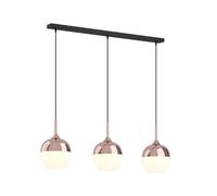 Luminaire suspension en verre Rangina Lindby, dimmable, cuivré, Salon / Salle à manger, Verre, Moderne, Suspension en verre