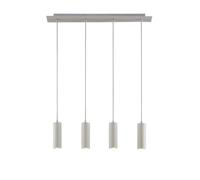 Lindby Suspension Joffrey à intensité variable (Moderne) en Blanc Métal e. a. pour Salon & Salle manger (à 4 lampes, GU10) Luminaire Lampe Plafond Plafonnier