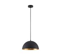 Lindby Suspension Leya à intensité variable (Moderne) en Noir Métal e. a. pour Salon & Salle manger (1 lampe,à E27), Luminaire Lampe Plafond Plafonnier Suspendue