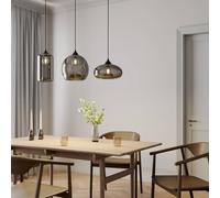 Suspension luminaire Marla Lindby, dimmable, gris, Salon / Salle à manger, Métal, Moderne, Suspension
