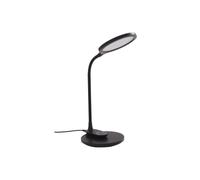 Lindby Valtaria Lampe de table LED avec variateur tactile - Style moderne - Pour bureau - Noir
