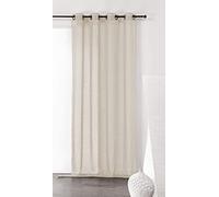 Linder 0169/29/375FR Uni Naturel Rideau à Œillets Polyester Beige 150 x 240 cm
