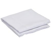 Linder 0323 /10/415 Paire de Vitrages Droits Etamine Blanc Passe Tringle 45 x 60 cm