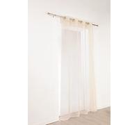 Linder 110/20/377AB Uni Voilage Polyester Transparent/Ecru 150 cm