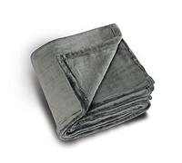 Linder 5047/92/841 Plaid Doux Polyester Gris Foncé 135 x 180 cm