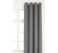 Linder 520/92/375FR Rideau à Œillet Suédine Lourde/Polyester Anthracite 145 cm
