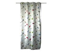 Linder 551/29/49847/375 Rideau avec 8 Oeillets Fusil Rond Polyester Multicolore/Ecru 145 x 260