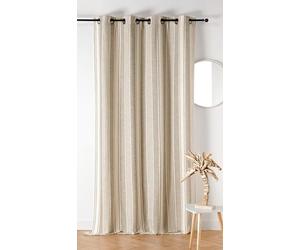 LINDER Baya Rideau, 60Pourcentpolyester 40Pourcentcoton, 145X265, Ecru, Écru