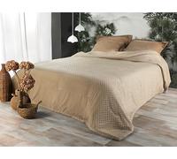 LINDER Dessus de lit Pompon - 180x240cm - Sable