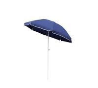 Linder Exclusiv parasol bleu de jardin inclinable en forme rond, diamètre de la toile 200 cm, anti-UV protection